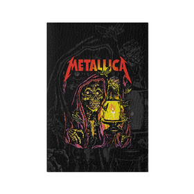 Обложка для паспорта матовая кожа с принтом Metallica в Санкт-Петербурге, натуральная матовая кожа | размер 19,3 х 13,7 см; прозрачные пластиковые крепления | american | death | fly | holds | james hetfield | kirk hammett | lantern | metal band | metallica | moths | music | mysticism | rock | skeleton | skull | американская | держит | джеймс хетфилд | ларс ульрих | летают | метал группа | металлика | мистика | 