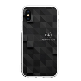 Чехол для iPhone XS Max матовый с принтом Mercedes в Санкт-Петербурге, Силикон | Область печати: задняя сторона чехла, без боковых панелей | amg | mercedes | авто | автомобиль | иномарка | логотип | машина | мерседес | текстура