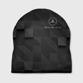 Шапка 3D с принтом Mercedes в Санкт-Петербурге, 100% полиэстер | универсальный размер, печать по всей поверхности изделия | amg | mercedes | авто | автомобиль | иномарка | логотип | машина | мерседес | текстура