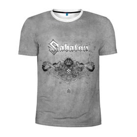 Мужская футболка 3D спортивная с принтом Sabaton в Санкт-Петербурге, 100% полиэстер с улучшенными характеристиками | приталенный силуэт, круглая горловина, широкие плечи, сужается к линии бедра | metal | rock | sabaton | мерч | метал | рок | рок группа | рок музыка | рокер | сабатон | швеция
