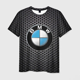 Мужская футболка 3D с принтом BMW (РЕДАЧ) в Санкт-Петербурге, 100% полиэфир | прямой крой, круглый вырез горловины, длина до линии бедер | bmw | bmw performance | m | motorsport | performance | бмв | моторспорт