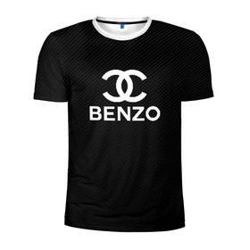 Мужская футболка 3D спортивная с принтом BENZO GANG ( CARBON ) в Санкт-Петербурге, 100% полиэстер с улучшенными характеристиками | приталенный силуэт, круглая горловина, широкие плечи, сужается к линии бедра | bbt | benzo | benzo gang | big baby tape | carbon | ббт | бензо | карбон