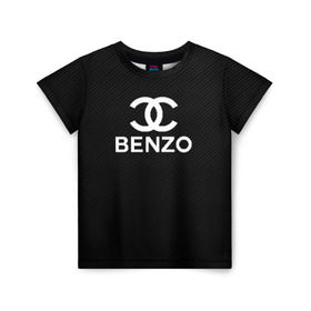 Детская футболка 3D с принтом BENZO GANG ( CARBON ) в Санкт-Петербурге, 100% гипоаллергенный полиэфир | прямой крой, круглый вырез горловины, длина до линии бедер, чуть спущенное плечо, ткань немного тянется | Тематика изображения на принте: bbt | benzo | benzo gang | big baby tape | carbon | ббт | бензо | карбон