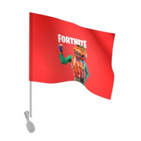 Флаг для автомобиля с принтом Fortnite (Tomato) в Санкт-Петербурге, 100% полиэстер | Размер: 30*21 см | fortnite | game | like | mem | skin | skins | tomato | помидор | скин | томат | форнайн | форнайт | фортнайн | фортнайт