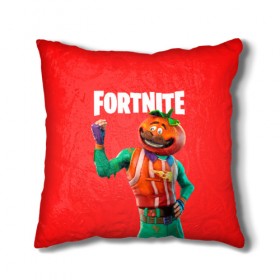 Подушка 3D с принтом Fortnite (Tomato) в Санкт-Петербурге, наволочка – 100% полиэстер, наполнитель – холлофайбер (легкий наполнитель, не вызывает аллергию). | состоит из подушки и наволочки. Наволочка на молнии, легко снимается для стирки | Тематика изображения на принте: fortnite | game | like | mem | skin | skins | tomato | помидор | скин | томат | форнайн | форнайт | фортнайн | фортнайт