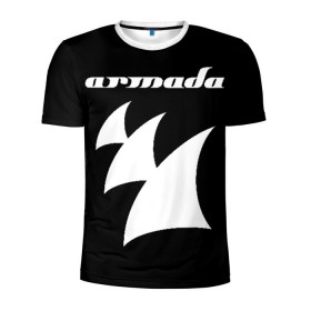 Мужская футболка 3D спортивная с принтом Armada Music в Санкт-Петербурге, 100% полиэстер с улучшенными характеристиками | приталенный силуэт, круглая горловина, широкие плечи, сужается к линии бедра | armada | armada music | armin | armin van buuren | van buuren