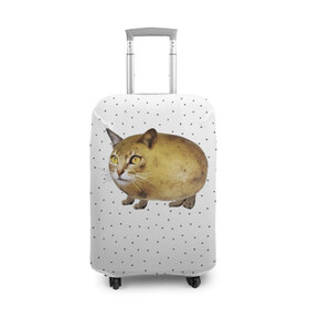 Чехол для чемодана 3D с принтом ЧИЛИПИ*ДРИК в Санкт-Петербурге, 86% полиэфир, 14% спандекс | двустороннее нанесение принта, прорези для ручек и колес | internet | meme | memes | pikabu | интернет | картофель | картошка | киса | киска | кот | котенок | котик | коты | котята | кошки | мем | мемас | мемасы | мемы | пикабу | прикол | приколы | чикибряк | шутка | юмор