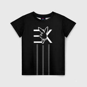 Детская футболка 3D с принтом EGOR KREED x Rabbit в Санкт-Петербурге, 100% гипоаллергенный полиэфир | прямой крой, круглый вырез горловины, длина до линии бедер, чуть спущенное плечо, ткань немного тянется | black | egor | hip | hop | inc | kreed | logo | pop | rap | star | team | алых | грехи | егор | знают | крид | лого | миллион | настроения | они | поп | роз | рэп | самая | символ | хип | холостяк | хоп | цвет | черный | что