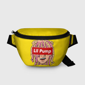 Поясная сумка 3D с принтом Lil Pump в Санкт-Петербурге, 100% полиэстер | плотная ткань, ремень с регулируемой длиной, внутри несколько карманов для мелочей, основное отделение и карман с обратной стороны сумки застегиваются на молнию | esskeetit | gazzy garcia | gucci gang | lil pump | lilpump | газзи гарсия | лил памп | рэп | рэпер | эшкере