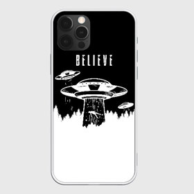 Чехол для iPhone 12 Pro Max с принтом BELIEVE в Санкт-Петербурге, Силикон |  | alien | area | moon | nasa | ufo | звезды | земля | зона 51 | космос | летающая тарелка | луна | марс | наса | нло | планета | пришелец