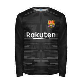 Мужской лонгслив 3D с принтом Ter Stegen away gk 19-20 в Санкт-Петербурге, 100% полиэстер | длинные рукава, круглый вырез горловины, полуприлегающий силуэт | barcelona | champions league | spain | ter stegen | барселона | испания | лига чемпионов | тер штеген