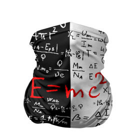 Бандана-труба 3D с принтом E=mc2 в Санкт-Петербурге, 100% полиэстер, ткань с особыми свойствами — Activecool | плотность 150‒180 г/м2; хорошо тянется, но сохраняет форму | emc 2 | emc2 | знаменитые формулы | физика | формулы | эйнштейн