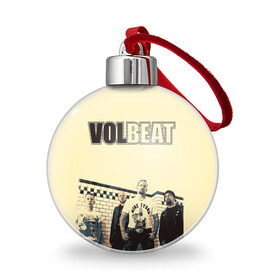 Ёлочный шар с принтом Volbeat в Санкт-Петербурге, Пластик | Диаметр: 77 мм | groove metal | hardcore | psychobilly | volbeat | волбит