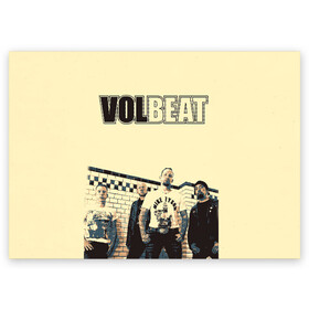 Поздравительная открытка с принтом Volbeat  в Санкт-Петербурге, 100% бумага | плотность бумаги 280 г/м2, матовая, на обратной стороне линовка и место для марки
 | groove metal | hardcore | psychobilly | volbeat | волбит