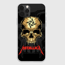 Чехол для iPhone 12 Pro с принтом Metallica  в Санкт-Петербурге, силикон | область печати: задняя сторона чехла, без боковых панелей | american | james hetfield | kirk hammett | l | metal band | metallic | metallica | music | robot | rock | scales | sitting | skeleton | skull | throne | американская | джеймс хетфилд | кирк хэмметт | ларс ульрих | логотип | метал группа | металл