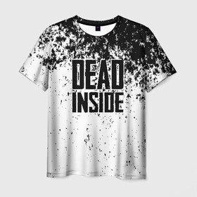 Мужская футболка 3D с принтом Dead Inside в Санкт-Петербурге, 100% полиэфир | прямой крой, круглый вырез горловины, длина до линии бедер | dead | dota | inside | аниме | внутри | гуль | дэд | инсайд | мертвец | мертвый | токийский