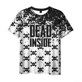Мужская футболка 3D с принтом Dead Inside в Санкт-Петербурге, 100% полиэфир | прямой крой, круглый вырез горловины, длина до линии бедер | dead | dota | inside | аниме | внутри | гуль | дэд | инсайд | мертвец | мертвый | токийский