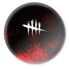 Значок с принтом DEAD BY DAYLIGHT в Санкт-Петербурге,  металл | круглая форма, металлическая застежка в виде булавки | lindemann | lm | rammstein | rock | кристиан лоренц | линдеманн | лм | музыка | рамштайн | рок | тилль линдеманн