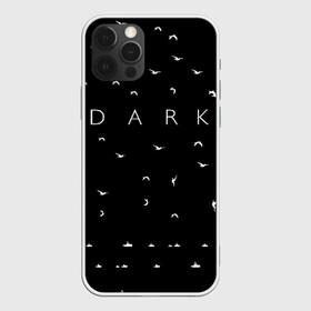 Чехол для iPhone 12 Pro с принтом DARK - Birds (Тьма) в Санкт-Петербурге, силикон | область печати: задняя сторона чехла, без боковых панелей | Тематика изображения на принте: 1921 | 1953 | 1986 | 2019 | 2052 | dark | future | jonas | logo | mikkel | mundus | no future | portal | sic | будущего | йонас | лого | логотип | миккель | надпись | нет | портал | сериал | сериалы | символ | тьма