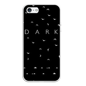 Чехол для iPhone 5/5S матовый с принтом DARK - Birds (Тьма) в Санкт-Петербурге, Силикон | Область печати: задняя сторона чехла, без боковых панелей | Тематика изображения на принте: 1921 | 1953 | 1986 | 2019 | 2052 | dark | future | jonas | logo | mikkel | mundus | no future | portal | sic | будущего | йонас | лого | логотип | миккель | надпись | нет | портал | сериал | сериалы | символ | тьма