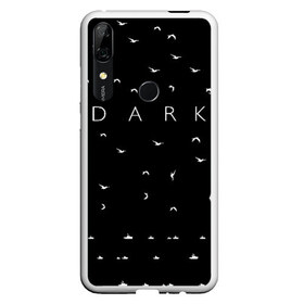 Чехол для Honor P Smart Z с принтом DARK - Birds (Тьма) в Санкт-Петербурге, Силикон | Область печати: задняя сторона чехла, без боковых панелей | Тематика изображения на принте: 1921 | 1953 | 1986 | 2019 | 2052 | dark | future | jonas | logo | mikkel | mundus | no future | portal | sic | будущего | йонас | лого | логотип | миккель | надпись | нет | портал | сериал | сериалы | символ | тьма