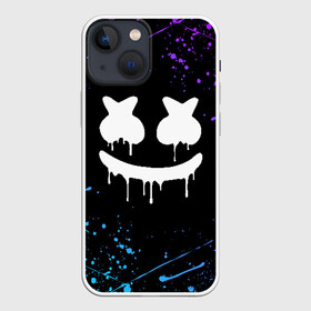 Чехол для iPhone 13 mini с принтом MARSHMELLO КРАСКИ И НИЧЕГО ЛИШНЕГО   СМАЙЛ   МАРШМЕЛЛО в Санкт-Петербурге,  |  | america | dj | marshmello | usa | америка | маршмелло