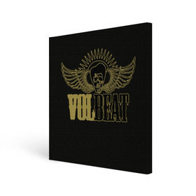 Холст квадратный с принтом Volbeat в Санкт-Петербурге, 100% ПВХ |  | groove metal | hardcore | psychobilly | volbeat | волбит