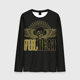 Мужской лонгслив 3D с принтом Volbeat  в Санкт-Петербурге, 100% полиэстер | длинные рукава, круглый вырез горловины, полуприлегающий силуэт | groove metal | hardcore | psychobilly | volbeat | волбит