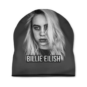 Шапка 3D с принтом BILLIE EILISH в Санкт-Петербурге, 100% полиэстер | универсальный размер, печать по всей поверхности изделия | ayelish | bad guy | bellyache | bilie eilish | bilie elish | billie | billie eilish | eilish | electronic | elish | music | били айлиш | билли айлиш | эйлиш | элиш