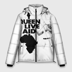 Мужская зимняя куртка 3D с принтом Queen LIVE AID в Санкт-Петербурге, верх — 100% полиэстер; подкладка — 100% полиэстер; утеплитель — 100% полиэстер | длина ниже бедра, свободный силуэт Оверсайз. Есть воротник-стойка, отстегивающийся капюшон и ветрозащитная планка. 

Боковые карманы с листочкой на кнопках и внутренний карман на молнии. | bohemian | brian | freddie | john | mercury | must go on | queen | rhapsody | roger | taylor | the miracle | the show | богемская | рапсодия | роджер тейлор | фредди меркьюри