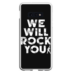 Чехол для Samsung S10E с принтом We Will Rock You в Санкт-Петербурге, Силикон | Область печати: задняя сторона чехла, без боковых панелей | bohemian | brian | freddie | john | mercury | must go on | queen | rhapsody | roger | taylor | the miracle | the show | богемская | рапсодия | роджер тейлор | фредди меркьюри