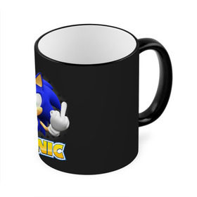 Кружка с принтом Sonic в Санкт-Петербурге, керамика | ёмкость 330 мл | hedgehog | metal sonic | silver | silver the hedgehog | sonic | sonic boom | sonic the hedgehog | еж | ёж сонник | ежик | игры | соник | фильмы