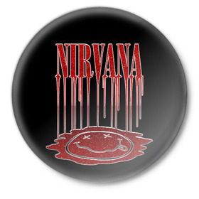 Значок с принтом Nirvana в Санкт-Петербурге,  металл | круглая форма, металлическая застежка в виде булавки | bleach | blew | cobain | dave | geffen | hormoaning | in utero | incesticide | krist | kurt | nevermind | nirvana | novoselic | rock | vevo | геффен | курт кобейн | нирвана | рок