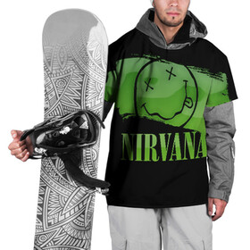 Накидка на куртку 3D с принтом Nirvana в Санкт-Петербурге, 100% полиэстер |  | Тематика изображения на принте: bleach | blew | cobain | dave | geffen | hormoaning | in utero | incesticide | krist | kurt | nevermind | nirvana | novoselic | rock | vevo | геффен | курт кобейн | нирвана | рок
