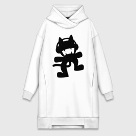 Платье-худи хлопок с принтом MONSTERCAT в Санкт-Петербурге,  |  | cat | monster | monster cat | monstercat | кот | монстеркет