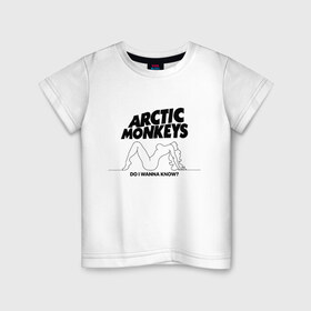 Детская футболка хлопок с принтом AM в Санкт-Петербурге, 100% хлопок | круглый вырез горловины, полуприлегающий силуэт, длина до линии бедер | alex turner | arctic monkeys | алекс тёрнер | арктик монкейс | арктические обезьяны