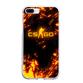 Чехол для iPhone 7Plus/8 Plus матовый с принтом CS GO FIRE в Санкт-Петербурге, Силикон | Область печати: задняя сторона чехла, без боковых панелей | astralis | awp | counter strike | cs go | cs go global offensive | faze clan | hyper beast | team liquid | астралис | тим ликвид | фейз клан | хайпер бист