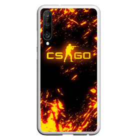 Чехол для Honor P30 с принтом CS GO FIRE в Санкт-Петербурге, Силикон | Область печати: задняя сторона чехла, без боковых панелей | astralis | awp | counter strike | cs go | cs go global offensive | faze clan | hyper beast | team liquid | астралис | тим ликвид | фейз клан | хайпер бист