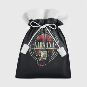 Подарочный 3D мешок с принтом Nirvana в Санкт-Петербурге, 100% полиэстер | Размер: 29*39 см | bleach | blew | cobain | dave | geffen | hormoaning | in utero | incesticide | krist | kurt | nevermind | nirvana | novoselic | rock | vevo | геффен | курт кобейн | нирвана | рок