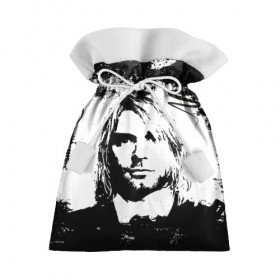 Подарочный 3D мешок с принтом Kurt Cobain в Санкт-Петербурге, 100% полиэстер | Размер: 29*39 см | bleach | blew | cobain | dave | geffen | hormoaning | in utero | incesticide | krist | kurt | nevermind | nirvana | novoselic | rock | vevo | геффен | курт кобейн | нирвана | рок
