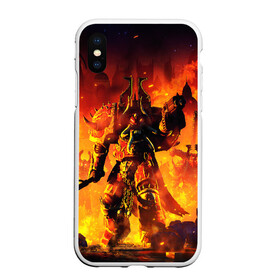 Чехол для iPhone XS Max матовый с принтом WARHAMMER 40K в Санкт-Петербурге, Силикон | Область печати: задняя сторона чехла, без боковых панелей | abaddon | armada | battlefleet gothic | black legion | warhammer 40k | абаддон | чёрный легион