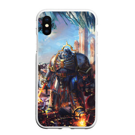 Чехол для iPhone XS Max матовый с принтом WARHAMMER 40K в Санкт-Петербурге, Силикон | Область печати: задняя сторона чехла, без боковых панелей | abaddon | armada | battlefleet gothic | black legion | warhammer 40k | абаддон | чёрный легион