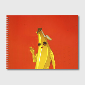 Альбом для рисования с принтом Banana в Санкт-Петербурге, 100% бумага
 | матовая бумага, плотность 200 мг. | epic | fortnite | банан | фортнайт | эпик