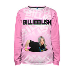 Детский лонгслив 3D с принтом Billie Eilish в Санкт-Петербурге, 100% полиэстер | длинные рукава, круглый вырез горловины, полуприлегающий силуэт
 | ayelish | bad guy | bellyache | bilie eilish | bilie elish | billie | billie eilish | eilish | electronic | elish | music | билли айлиш | эйлиш | элиш