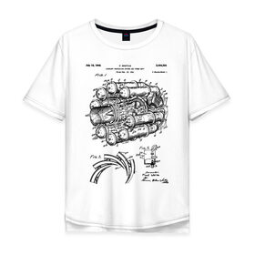 Мужская футболка хлопок Oversize с принтом Aircraft в Санкт-Петербурге, 100% хлопок | свободный крой, круглый ворот, “спинка” длиннее передней части | aircraft | patent | двигатель | идея | история | космос | мощь | патент | разработка | самолет | турбина | чертеж | чертежи