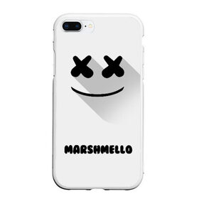 Чехол для iPhone 7Plus/8 Plus матовый с принтом РЮКЗАК MARSHMELLO в Санкт-Петербурге, Силикон | Область печати: задняя сторона чехла, без боковых панелей | marshmello | диджей | клуб | клубная музыка | маршмеллоу | маршмело | маршмэлло | маршмэллоу | маршмэло | музыка | электронная