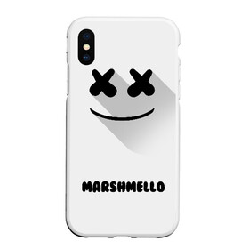 Чехол для iPhone XS Max матовый с принтом РЮКЗАК MARSHMELLO в Санкт-Петербурге, Силикон | Область печати: задняя сторона чехла, без боковых панелей | marshmello | диджей | клуб | клубная музыка | маршмеллоу | маршмело | маршмэлло | маршмэллоу | маршмэло | музыка | электронная