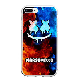 Чехол для iPhone 7Plus/8 Plus матовый с принтом РЮКЗАК MARSHMELLO в Санкт-Петербурге, Силикон | Область печати: задняя сторона чехла, без боковых панелей | marshmello | диджей | клуб | клубная музыка | маршмеллоу | маршмело | маршмэлло | маршмэллоу | маршмэло | музыка | электронная