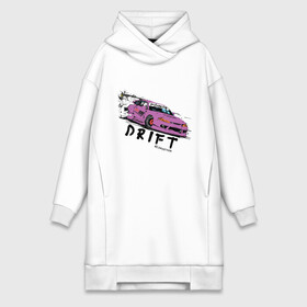 Платье-худи хлопок с принтом Silvia Drift в Санкт-Петербурге,  |  | drift | jdm | nissan | s14 | silvia | дрифт