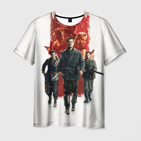 Мужская футболка 3D с принтом Inglourious Basterds в Санкт-Петербурге, 100% полиэфир | прямой крой, круглый вырез горловины, длина до линии бедер | basterds | inglourious | quentin | tarantino | бесславные | брэд | питт